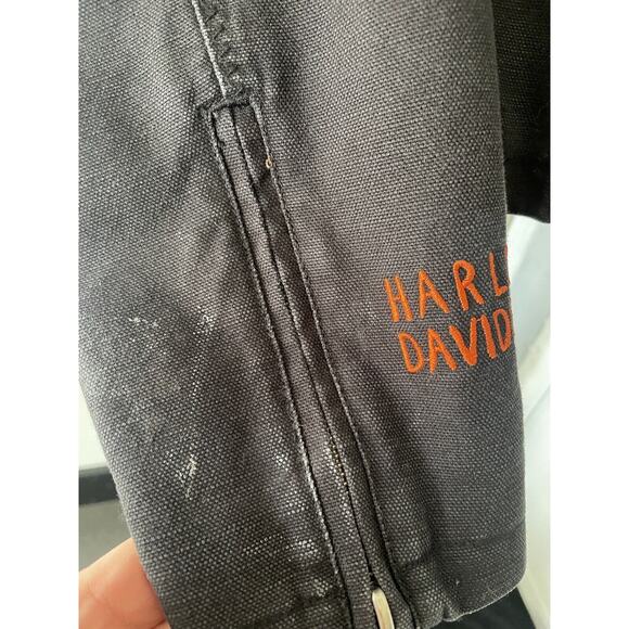 HARLEY DAVIDSON WOMENS RIDING JACKET * XL * BLACK EMBROIDERED MOTO JACKET - Picture 7 of 16